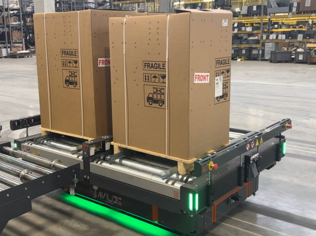 Automated Guided Vehicles in Warehouse