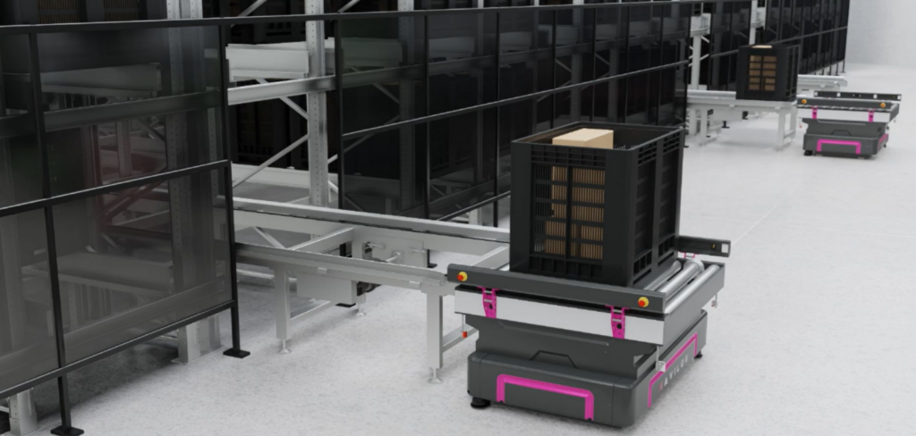 Carrelli AGV Errevi Automation per movimentazione automatizzata