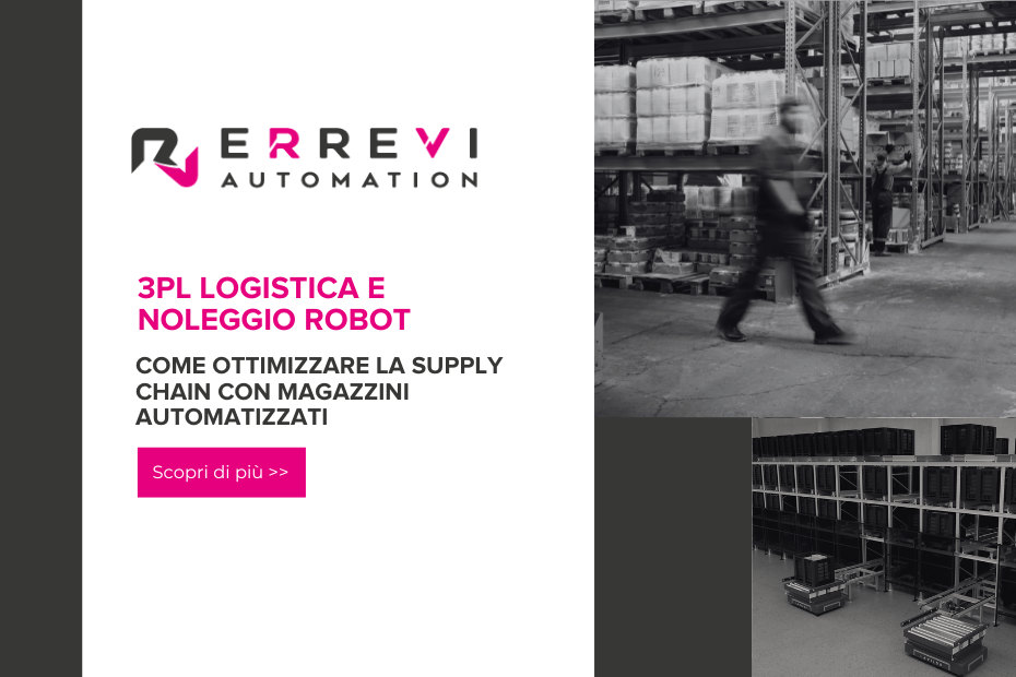 Soluzioni di 3PL logistica e noleggio robot per magazzini automatizzati