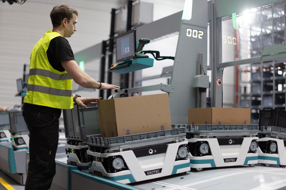 Warehouse automation with Exotec Skypod system