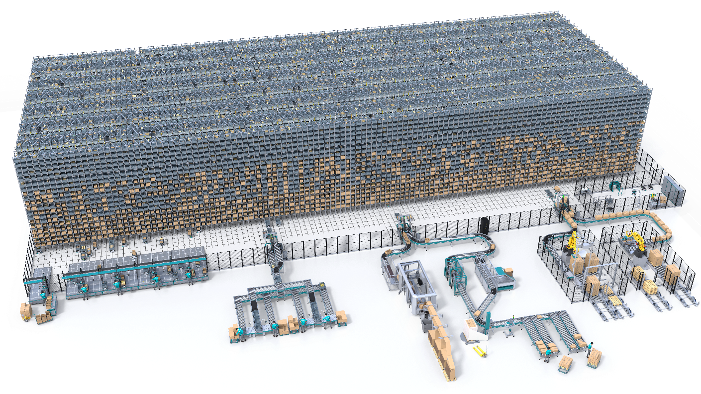Three-dimensional structure for the Skypod system