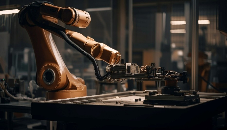 Pallettizzazione robotizzata con braccio robotico industriale