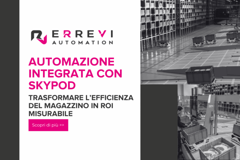 Automazione logistica del magazzino con sistema Skypod