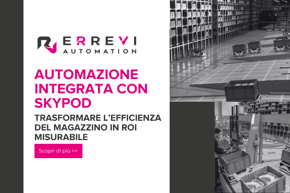 Automazione logistica del magazzino con sistema Skypod