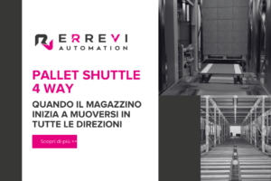 4 Way Pallet Shuttle per lo stoccaggio automatico dei pallet